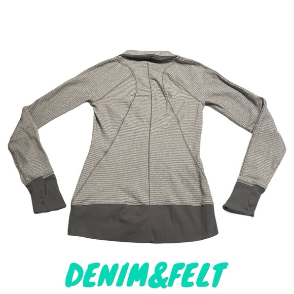 Lululemon Runderful 1/2 Zip Mini Check Pique White Heathered Slate | PRELOVED 🩶 - Picture 15 of 16